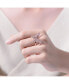 ფოტო #3 პროდუქტის RA 18K Rose Gold Plated Multi Color Cubic Zirconia Butterfly Ring