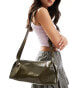 Фото #1 товара Glamorous buckle strap shoulder bag in dark green