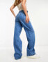 River Island 90s straight jean in midwash blue BLUE - MEDIUM, US4 L32 - фото #4