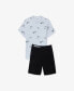 Men's Print Top Pajama Set