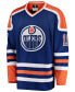 Фото #2 товара Men's Mark Messier Blue Edmonton Oilers Premier Breakaway Retired Player Jersey