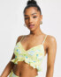 Saint Genies strappy top co ord in yellow floral