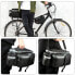 Torba rowerowa na bagażnik z paskiem na ramię 6l czarny