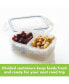 Фото #4 товара Easy Essentials 12-Pc. On the Go 12-Oz. Meals Divided Rectangular Food Storage Containers