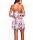Фото #2 товара Эротическое белье iCollection женское Мини-ночная сорочка с цветочным узором