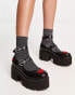 Фото #2 товара Lamoda Rosey Love chunky platform dolly shoes in black