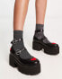 Фото #1 товара Lamoda Rosey Love chunky platform dolly shoes in black