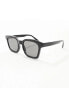 New Look square framed sunglasses in black