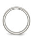 Фото #2 товара Stainless Steel Polished Brushed Center 7mm Edge Band Ring