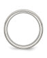 Stainless Steel Polished Brushed Center 7mm Edge Band Ring