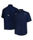 Фото #1 товара Men's Navy Seattle Mariners Tamiami Omni-Shade Button-Down Shirt