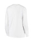 ფოტო #2 პროდუქტის Women's White Clemson Tigers Big Block Whiteout Long Sleeve T-shirt