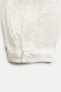 Блуза из 100% льна с рельефным узором — zw collection ZARA