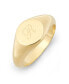 ფოტო #17 პროდუქტის Claire Petite Initial Signet Gold-Plated Ring