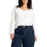 ფოტო #1 პროდუქტის Plus Size Relaxed Peasant Blouse