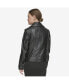 ფოტო #4 პროდუქტის Salla Smooth Asymmetrical Lamb Women's Leather Moto Jacket