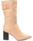 Фото #2 товара Women's Wilo Wide Calf Block Heel Boots