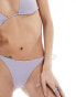 Фото #4 товара Weekday River side tie bikini bottom in lilac