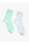 Фото #10 товара 2'li Soket Çorap Seti Çok Renkli