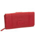 Women's Pebbled Collection RFID Secure Mini Clutch Wallet