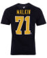 Фото #2 товара Men's Evgeni Malkin Pittsburgh Penguins Authentic Stack Name & Number T-Shirt