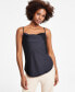 Фото #1 товара Women's Solid Cowlneck Camisole, Created for Macy's
