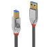 LINDY 3.0 1 m USB-B Cable Серебристый - фото #1