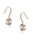 ფოტო #2 პროდუქტის Sterling Silver Cubic Zirconia Dangle Hook Earrings