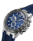 ფოტო #5 პროდუქტის Gc Audacious Men's Swiss Silver-Tone Stainless Steel Strap Watch 44mm