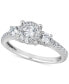 ფოტო #1 პროდუქტის Diamond Halo Engagement Ring (1 ct. t.w.) in 14k White Gold