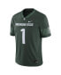 Men's #1 Green Michigan State Spartans Football Game Jersey