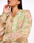 Фото #6 товара Vero Moda beach shirt co-ord in pastel snake print