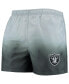 ფოტო #4 პროდუქტის Men's Black, Las Vegas Raiders Dip-Dye Swim Shorts
