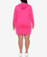 Фото #11 товара Plus Size Hoodie Sweatshirt Dress