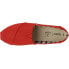 Фото #4 товара TOMS Alpargata Canvas Slip On Womens Red Flats Casual 10016224T