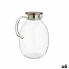 Jar with Lid and Dosage Dispenser Transparent Stainless steel 2,5 L (6 Units)