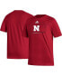Men's Scarlet Nebraska Huskers Locker Lines Baseball Fresh T-shirt
