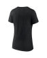 ფოტო #4 პროდუქტის Women's Black Colorado Rockies One and Only V-Neck T-shirt