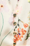 Фото #9 товара Платье из сатина с цветочным принтом ZARA