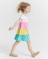 Фото #3 товара Toddler Girls Colorblocked Tiered Dress, Created for Macy's