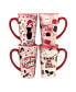 Фото #1 товара Lolita Divas on the Loose 4 Piece Latte Mug