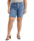 ფოტო #1 პროდუქტის Plus Size Cecilia Mid Rise Shorts