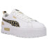 Фото #2 товара Puma Mayze Wild Leopard Lace Up Womens White Sneakers Casual Shoes 38419501