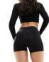 Фото #6 товара Only Play training sports booty legging shorts in black