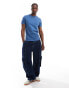 Calvin Klein Jeans logo t-shirt in mid blue