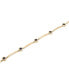 Фото #3 товара Onyx Bezel Bar Link Bracelet in 14k Gold