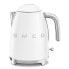 Электрический чайник Smeg KLF03WHMEU (Mat White) - 1.7 л - 2400 Вт - Белый - Пластик - Нержавеющая сталь - Индикатор уровня воды - Защита от перегрева