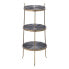 Shelves 37,5 x 39 x 89,4 cm Black Golden Metal Wood