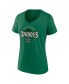 Women's Green Dallas Cowboys Lucky Celtic V-Neck T-shirt
