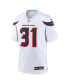 Men's Dameon Pierce White Houston Texans Game Jersey